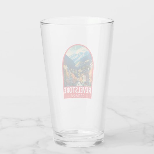 レヴェストークカナダトラベルアートヴィンテージ タンブラーグラス (裏面)