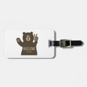 レヴェストークブリティッシュコロンビアピースベア ラゲッジタグ (正面横)