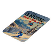 レヴェストークBCカナダマウンテンスキーヴィンテージ1950s マグネット (左側)