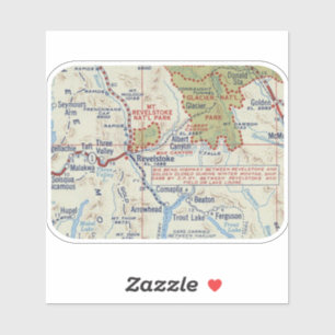 レヴェストークBCヴィンテージマップ シール