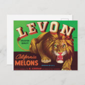 レヴォンメロンタイガーロスバノスブライザカリフォルニアアート ポストカード (正面/裏面)