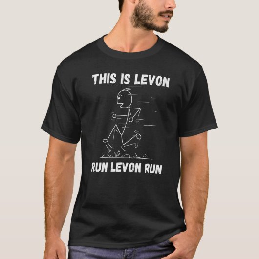 レヴォン走レヴォン走名パーソナライズされたTra Tシャツ (正面)