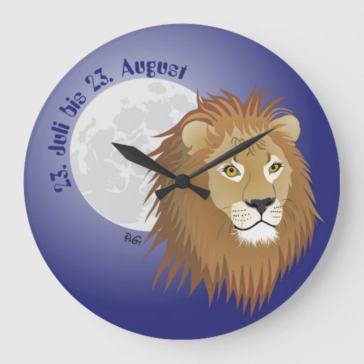 レーウェ語 – テルンゼイヘンウール ラージ壁時計 (正面)