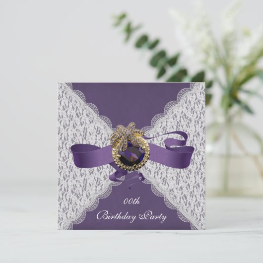 レーエレガントスバースデーパーティ招待状 招待状 (スタンド正面)