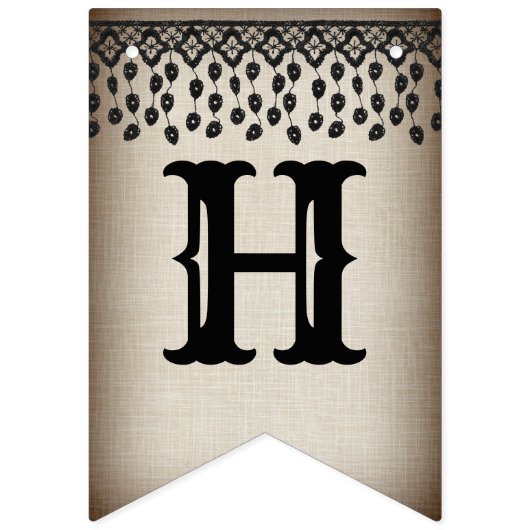 レーエレガントスビクトリアンハロウィーンバンティングバナー バンティングフラッグ (第2の旗)