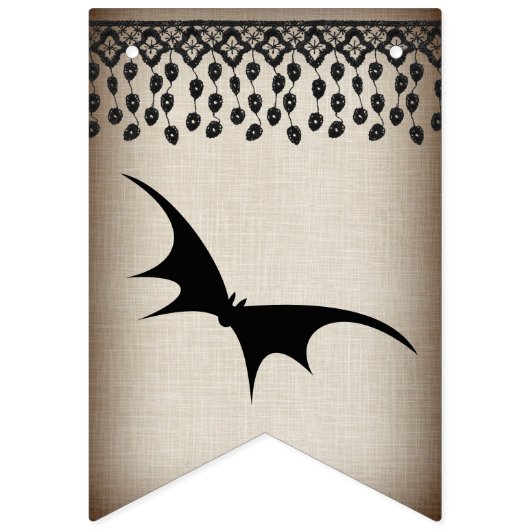 レーエレガントスビクトリアンハロウィーンバンティングバナー バンティングフラッグ (第1の旗)