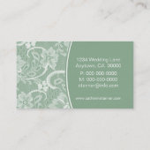 レーエレガントス名刺、セージ 名刺 (裏面)