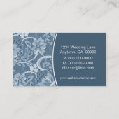 レーエレガントス名刺、ネービーブルー 名刺 (裏面)