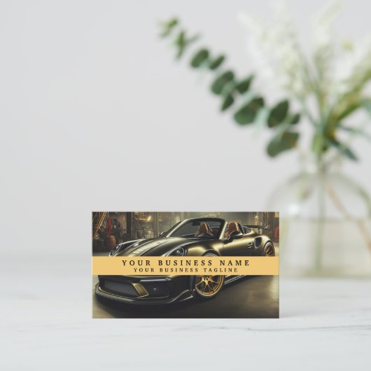 レーカモダンー整備士車の事業 名刺 (スタンド正面)