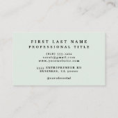 レーカモダンー整備士車の事業 名刺 (裏面)