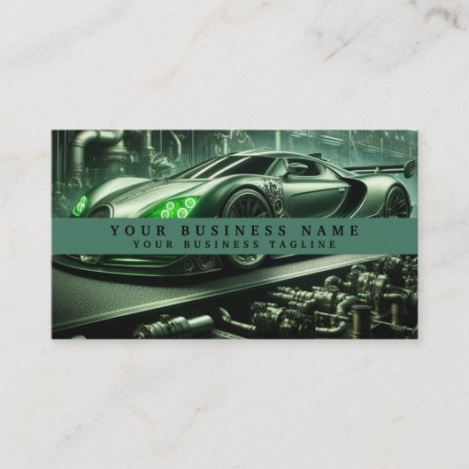 レーカモダンー整備士車の事業 名刺 (正面)