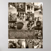 レーガンの有名な自由引用文。キュレーションされたイメージ。 ポスター (正面)