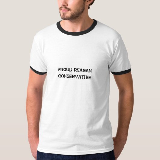 レーガンの誇り高い保守主義者 Tシャツ (正面)