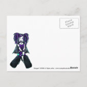 レーガンサイバーゴシック放射能フェアリーアートハガキ ポストカード (裏面)