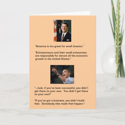 レーガン対オバマ カード (正面)