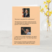 レーガン対オバマ カード (黄色い花)