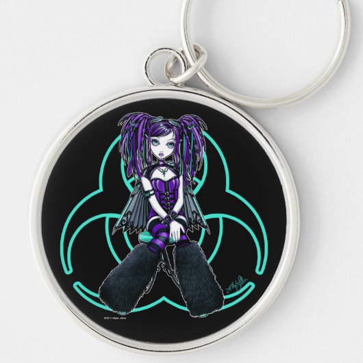 "レーガン" Cybergoth放射性妖精のKeychain キーホルダー (正面)