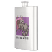 レーキおもしろいーン私の誕生日私のルールケーキアニメ フラスク (左)