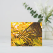 レーキとリーフ ポストカード (スタンド正面)