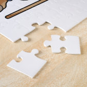 レーキと農家の馬 ジグソーパズル (側面)