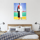 レーキを持つ女性, c.1928-32 キャンバスプリント (インサイチュ (寝室))