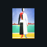レーキを持つ女性， c.1928-32 キャンバスプリント<br><div class="desc">レーキを持つ女性， c.1928-32 | Kazimir Severinovich Malevich著 |アートの場所： Tretyakov Gallery，モスクワ，ロシア |アーティストロシアのー |画像収集番号： XIR47709</div>
