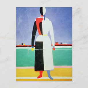 レーキを持つ女性, c.1928-32 ポストカード