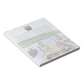 レーキユニークス素朴ロ企業のゴが並ぶ ノートパッド (アングル)