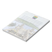 レーキユニークス素朴ロ企業のゴが並ぶ ノートパッド (回転)