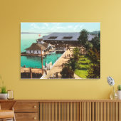 レーキ・レイク・レーシ・パークの空中眺め キャンバスプリント (インサイチュ (リビング))