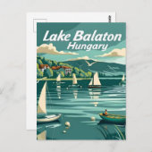 レークバラトンハンガリー ポストカード (正面/裏面)
