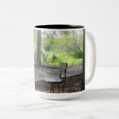 レークパーカーの小道のベンチ ツートーンマグカップ (正面右)