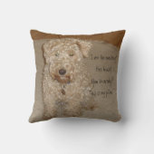 レークランドテリアの枕 クッション (裏面)