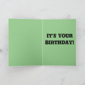 レークーン誕生日キッズ誕生日 カード (内部)