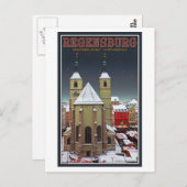 レーゲンスバーグネウプファルプラッツクリスティーキンドルマークト ポストカード (正面/裏面)