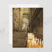 レーゲンスブルクにある聖ペテロ大聖堂のインテリア ポストカード (正面/裏面)