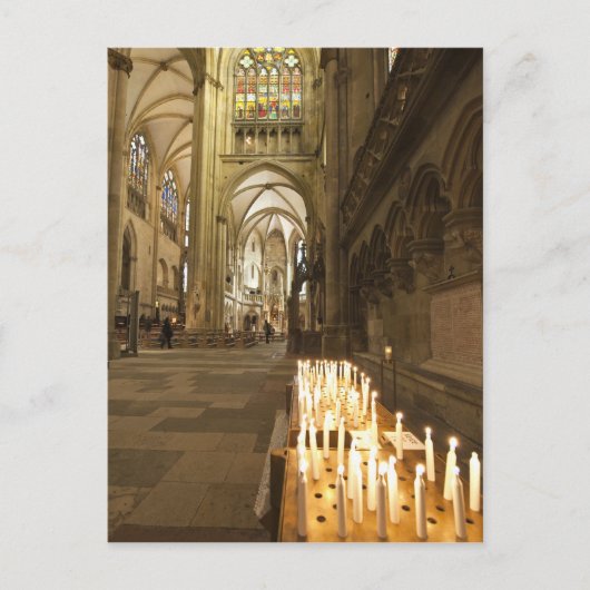 レーゲンスブルクにある聖ペテロ大聖堂のインテリア ポストカード (正面)