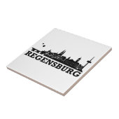 レーゲンスブルクのスカイライン タイル (側面)