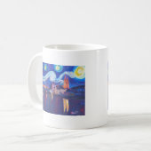 レーゲンスブルクの星明かりの夜 コーヒーマグカップ (正面左)