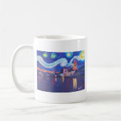 レーゲンスブルクの星明かりの夜 コーヒーマグカップ (左)