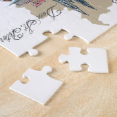 レーゲンスブルクドイツの地図 ジグソーパズル (側面)