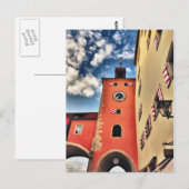 レーゲンスブルク時計塔HDR ポストカード (正面/裏面)