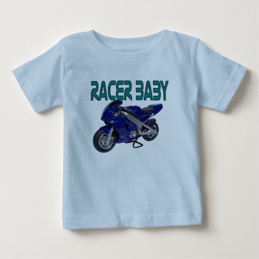 レーサーのベビーのティー ベビーTシャツ (正面)
