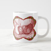 レーサーを赤で表示 ジャンボコーヒーマグカップ (右)