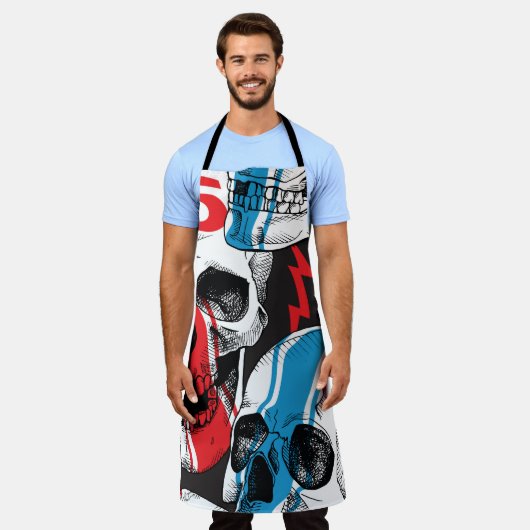 レーサースカル:ヴィンテージのシームレスな反乱。 エプロン (着用した状態)