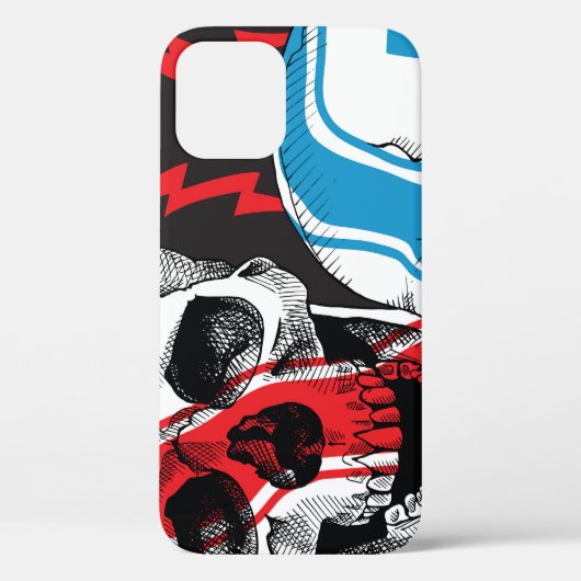 レーサースカル:ヴィンテージのシームレスな反乱。 Case-Mate iPhoneケース (裏面)