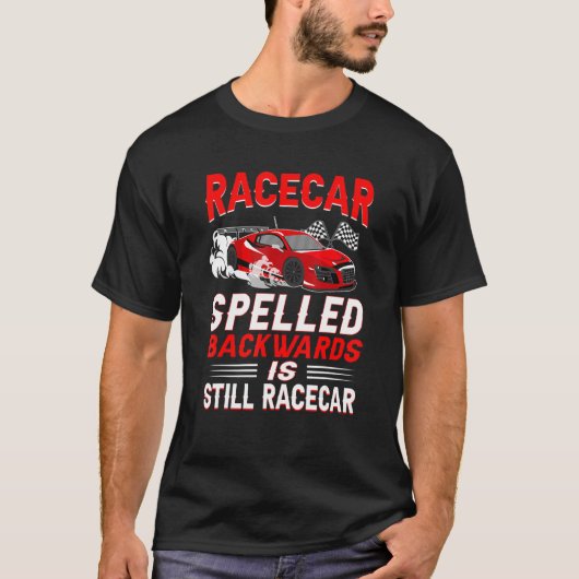 レーサースペリング後進競馬場ピットクルーRaci Tシャツ (正面)