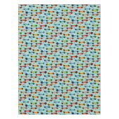 レーサーパターンカーの誕生日パーティー テーブルクロス (正面)