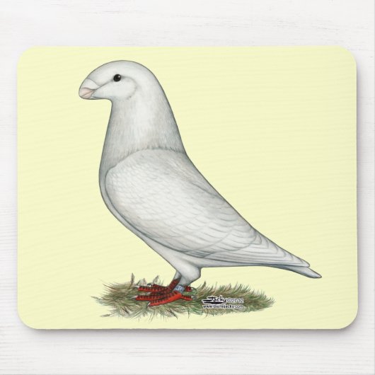 レーサーホワイトを表示 マウスパッド (正面)