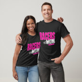 レーサーママ市松模様にフラグのママのレース Tシャツ (ユニセックス)